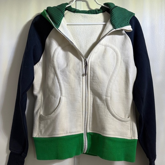 Lululemon Blue, Green and White Hooded Jacket - Picture 5 of 8